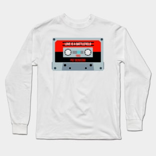 Pat Benatar Classic Retro Cassette Long Sleeve T-Shirt